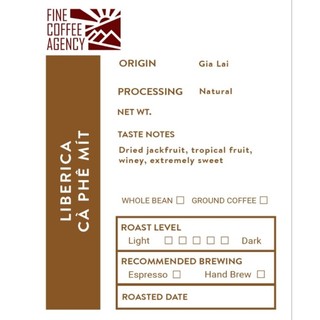Cà Phê Liberica . Sơ chế Natural tuyển chọn. 200gr