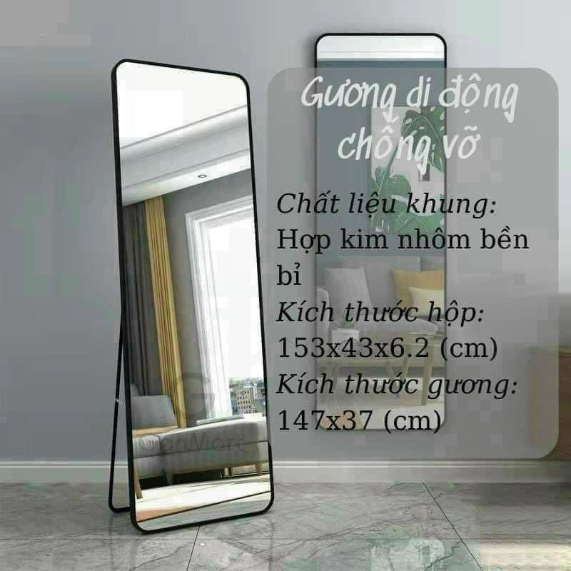 Gương soi toàn thân di động chống vỡ thiết kế thông minh nhỏ gọn tiện dụng và đa năng