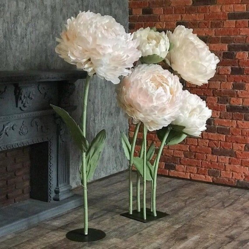 Đế sắt làm trụ hoa khổng lồ trang trí đường kính 220mm x dày 6mm