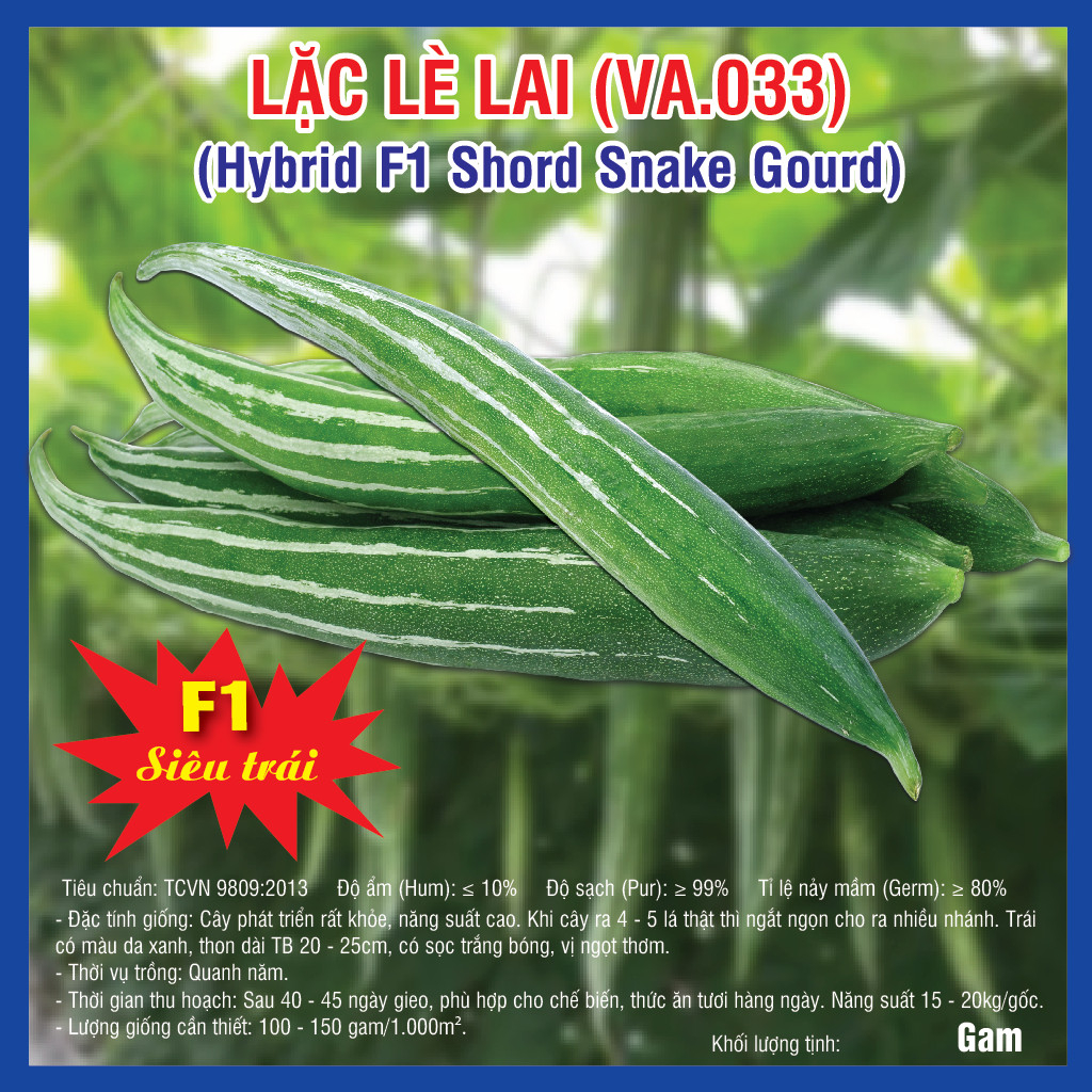 Hạt giống Lặc Lè F1 (VA.03) 5gram