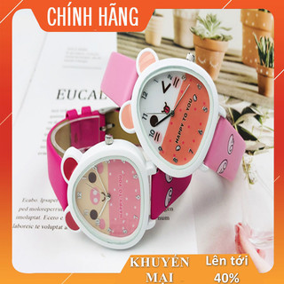 Đồng hồ bé gái Xinkon hình mèo cute - FULL hộp + pin + hướng dẫn