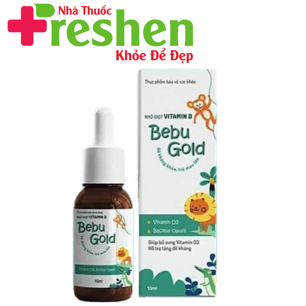 Nhỏ giọt Vitamin D Bebugold bổ sung vitamin D3 tăng đề kháng