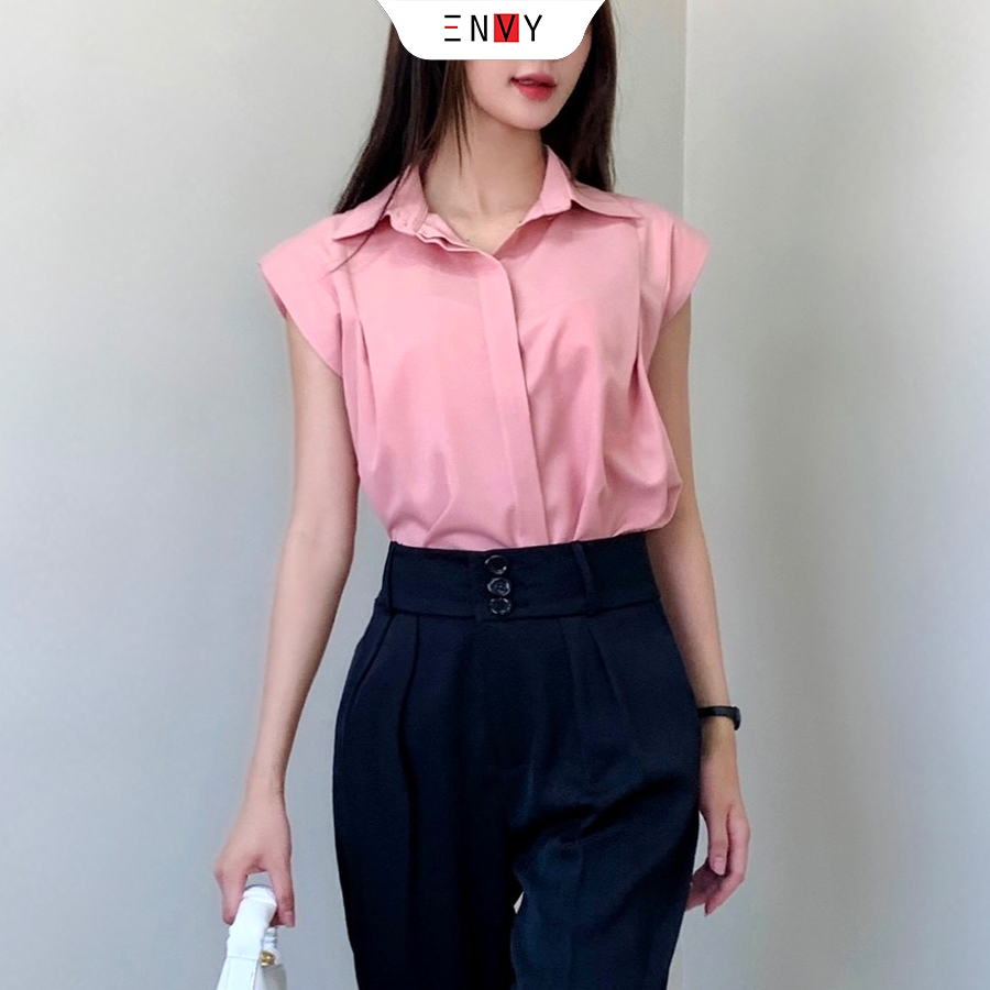 Áo sơ mi công sở nữ đẹp kiểu sang trọng ENVY S229