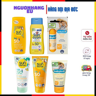 Kem chống nắng,lăn chống nắng trẻ em Babylove,Sundance,Sun ozon cho bé từ sơ sinh