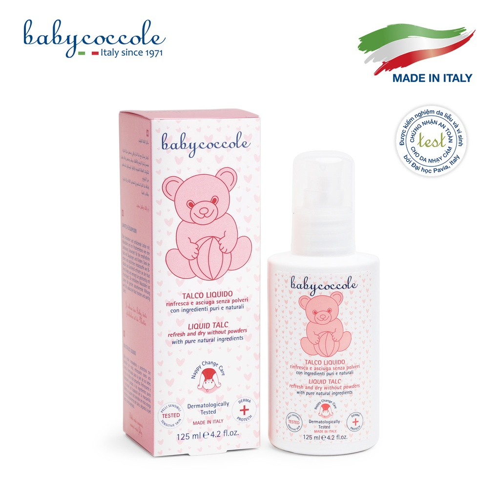 Phấn Rôm Dạng Nước Với Tinh Bột Bắp Babycoccole 0M+ 125ml