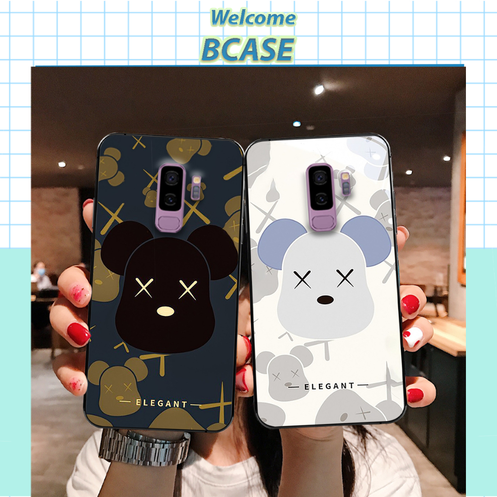 Ốp lưng Samsung S9 / S9 Plus / S9+ in hình gấu bear, kaws/ Ốp bearbrick cao cấp mới nhất