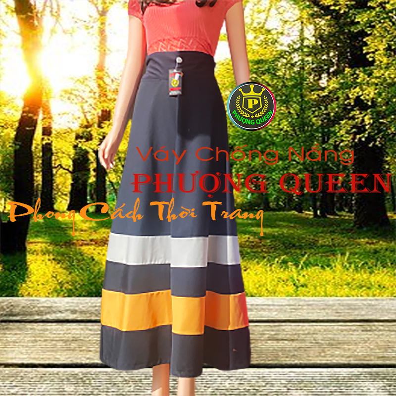V 05 VÁY CHỐNG NẮNG PHƯỢNG QUEEN, Vải dày và mềm mại, Che phủ rộng, Chống tia UV tốt.