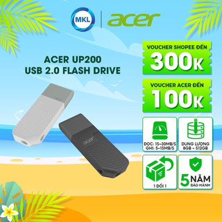 Usb acer up200 dung lượng từ 8gb - 128gb - hàng chính hãng
