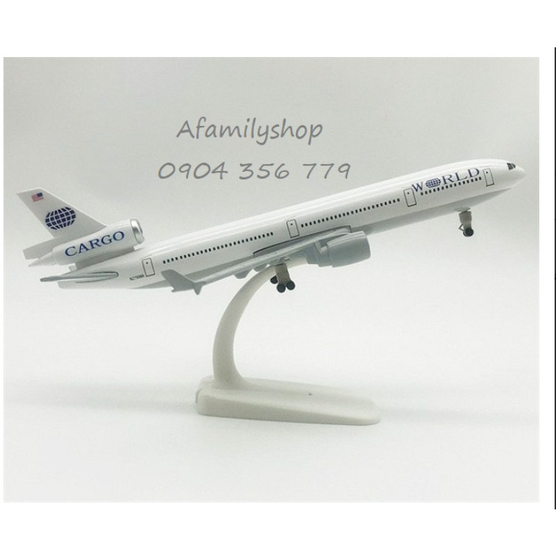 Mô Hình Máy Bay Chiến Đấu MD-11  20cm có bánh xe