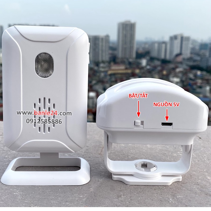 Chuông báo khách, báo động hồng ngoại không dây KS-SF20R