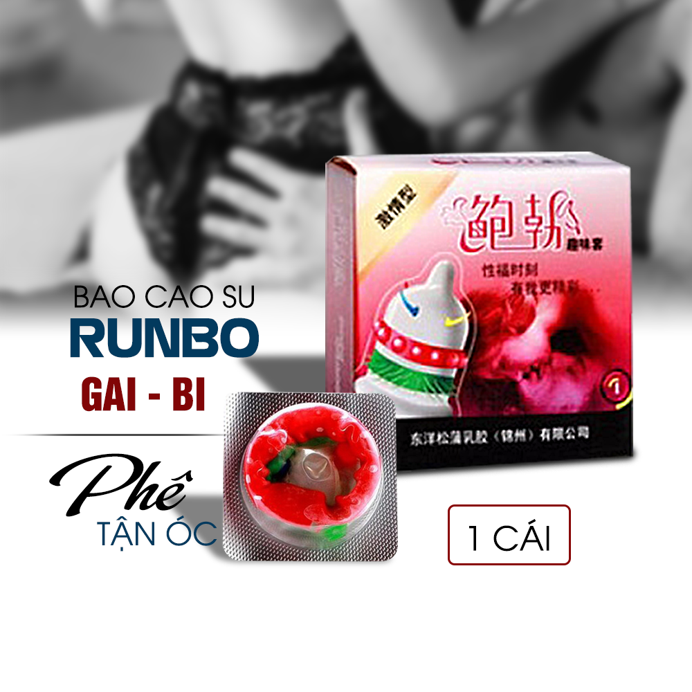 Bao Cao Su Runbo Gân Gai Râu Bi, Dòng Bcs Tăng Khoái Cảm, Kích Thích Điểm G, Cho Cuộc Yêu Thăng Hoa