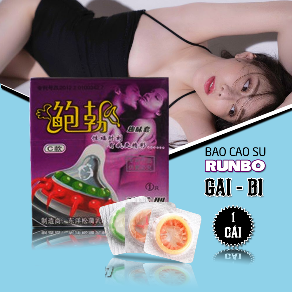 Bao Cao Su Runbo Gân Gai Râu Bi, Dòng Bcs Tăng Khoái Cảm, Kích Thích Điểm G, Cho Cuộc Yêu Thăng Hoa
