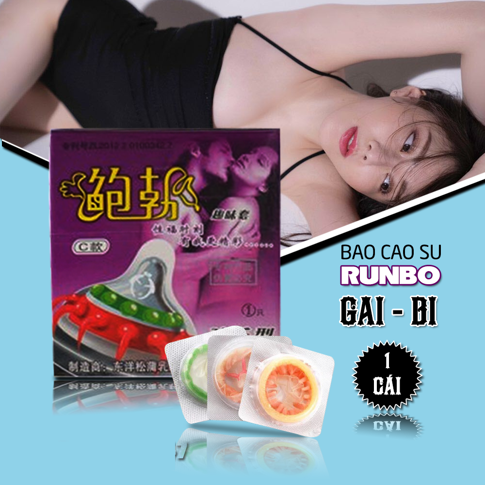 [Combo 5 Tặng 1] Bao Cao Su Runbo Gân Gai Râu Bi, Dòng Bcs Tăng Khoái Cảm, Kích Thích Điểm G, Cho Cuộc Yêu Thăng Hoa