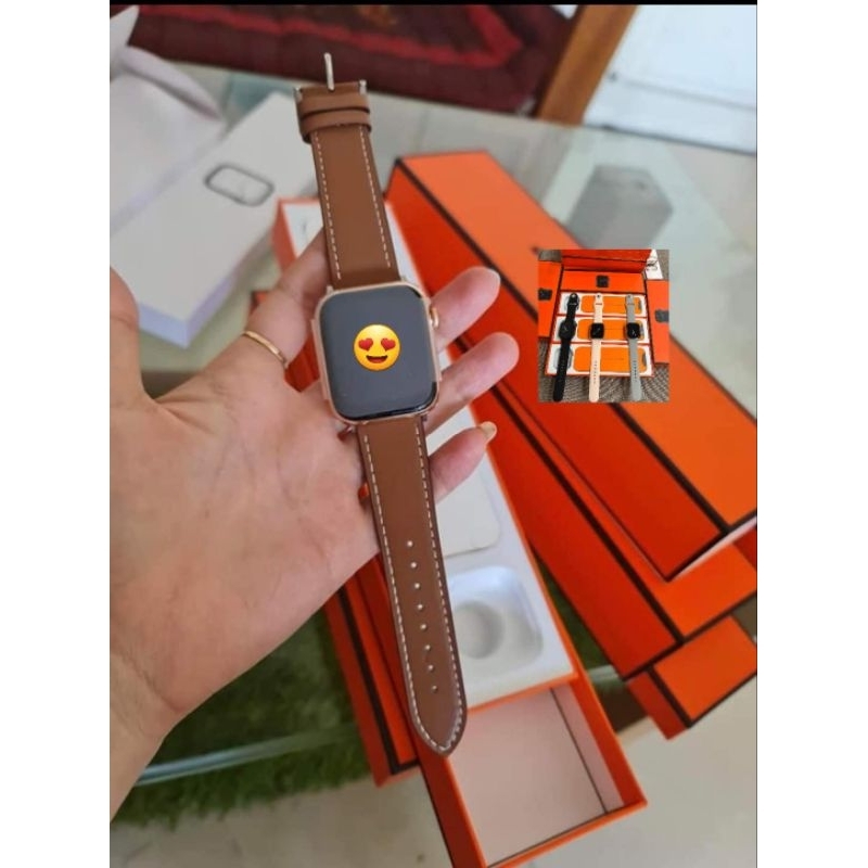 Bản Mới Đồng Hồ Thông Minh Có Logo Tao Seri8 Tặng Kèm Dây Da, Dây Silicon Và Ốp Đh