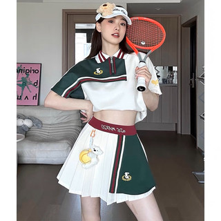 Set 13de marzo chân váy đính gấu bông phối xanh