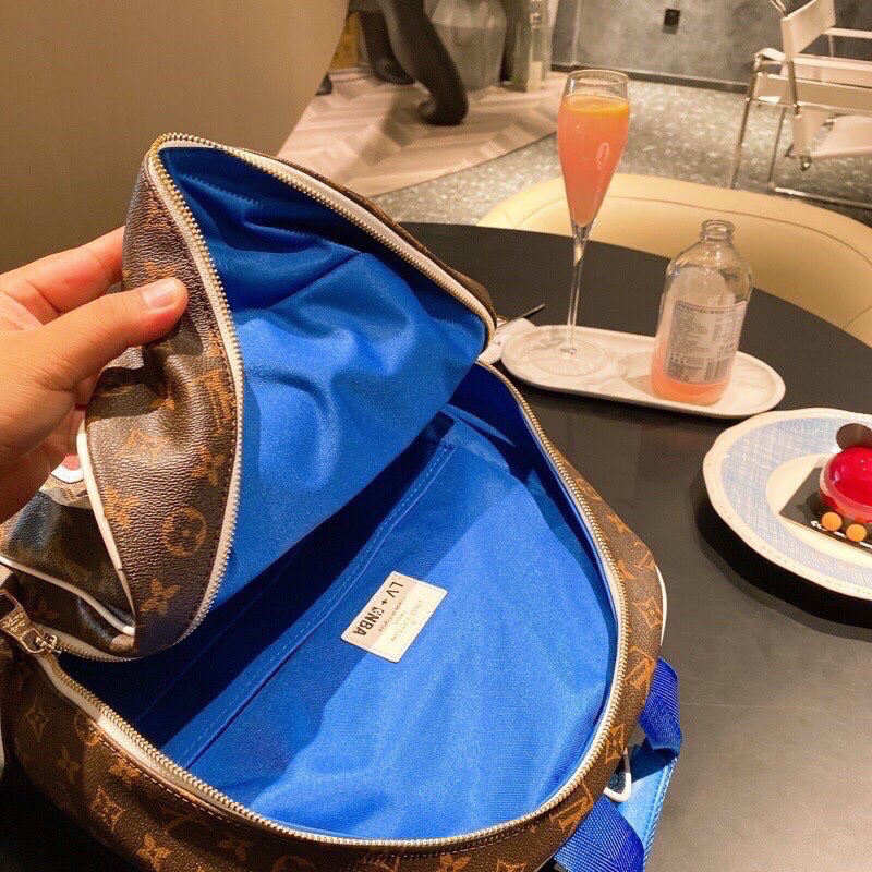 ⚡Hàng cao cấp⚡️!! Balo LV X NBA Backpack Monogram Nâu - Balo Sơn Tùng Loại 1 Full Túi Tag - Hàng Hot 2023