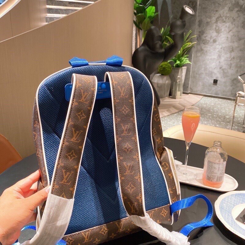 ⚡Hàng cao cấp⚡️!! Balo LV X NBA Backpack Monogram Nâu - Balo Sơn Tùng Loại 1 Full Túi Tag - Hàng Hot 2023