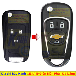 Vỏ Chìa Khóa Chevrolet Cruze, Orlando, Corolado Độ gập cao cấp V11