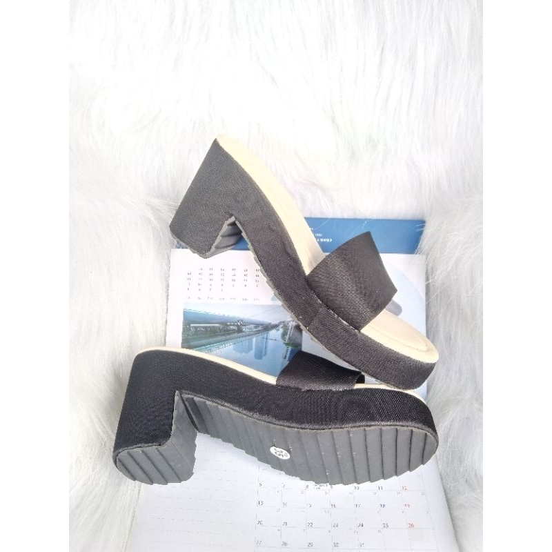 Giày cao gót nữ đế bọc 7 phân