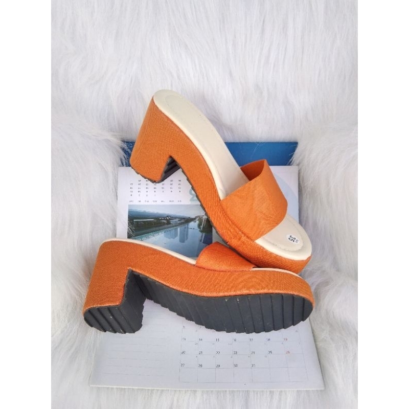 Giày cao gót nữ đế bọc 7 phân