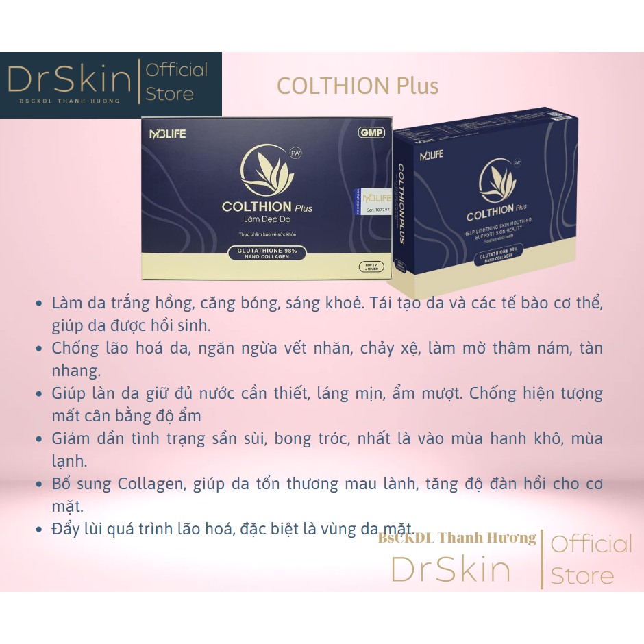 COLTHION PLUS Viên uống trắng da