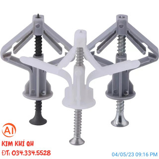 combo Vít nở nhựa thạch cao, (10 bộ- 50 bộ)