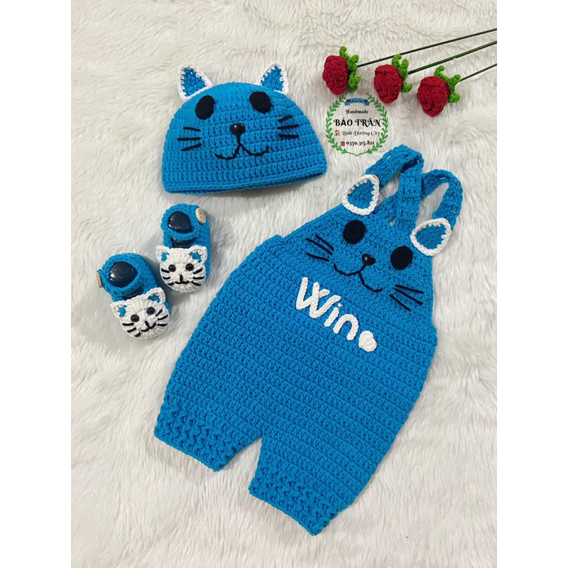 Set đồ len Mèo Hot 2023 cho bé
