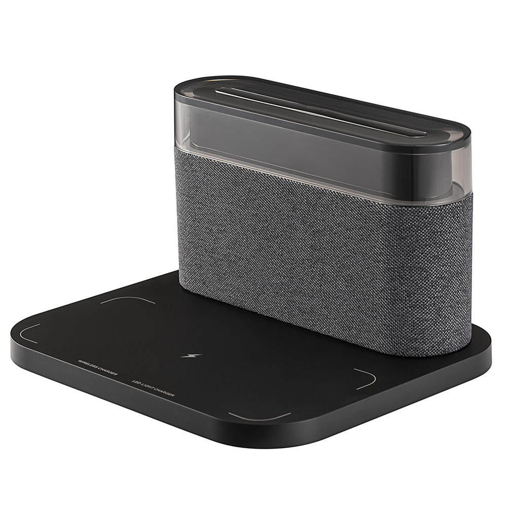 Loa bluetooth đèn trang tí phòng ngủ, Đồng hồ loa sạc không dây