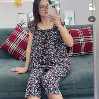 (3XL 65-75kg) ĐỒ BỘ LỤA QUẦN LỬNG CÓ TÚI BIGSIZE
