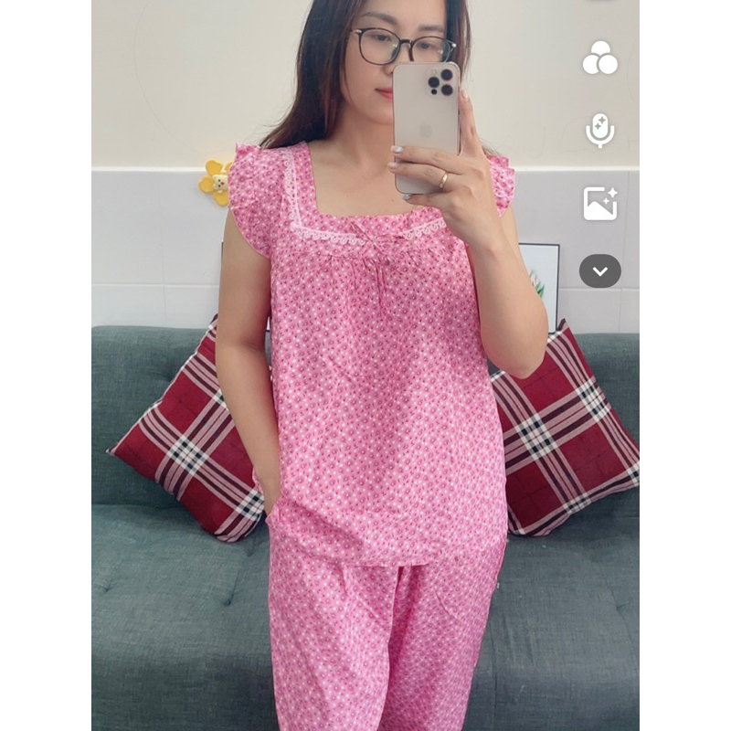 (3XL 65-75kg) ĐỒ BỘ LỤA QUẦN LỬNG CÓ TÚI BIGSIZE
