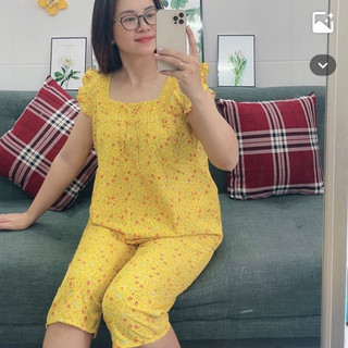 (3XL 65-75kg) ĐỒ BỘ LỤA QUẦN LỬNG CÓ TÚI BIGSIZE