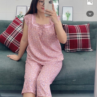 (3XL 65-75kg) ĐỒ BỘ LỤA QUẦN LỬNG CÓ TÚI BIGSIZE