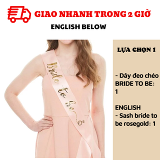 Dây đeo chéo Bride To Be ctdt32
