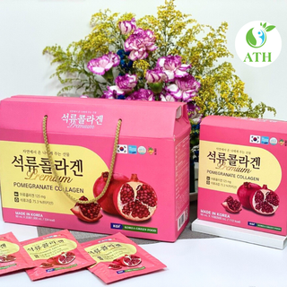 Nước ép lựu nguyên chất kgf premium pomegranate collagen - 20 gói/ hộp