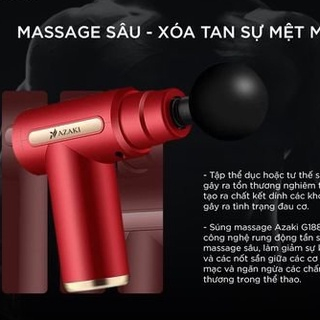 Máy massage cầm tay mini Tiện Dụng đấm lưng mát xa trị liệu Lưng cổ vai gáy 4 đầu 6 chế độ MSCB