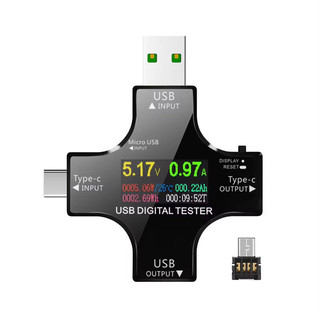 Thiết bị đo dòng, điện áp USB Tester Juwei J7-C Cổng USB,Type C, màn hình màu