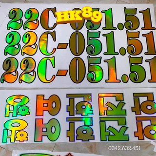 Tem Biển số xe tải- Decal phản quang dán xe tải, ben, đầu kéo