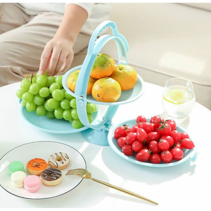 Khay 3 đĩa để hoa quả - Mua 1 khay 3 đĩa đựng hoa quả tặng 12 viên tẩy lồng máy giặt