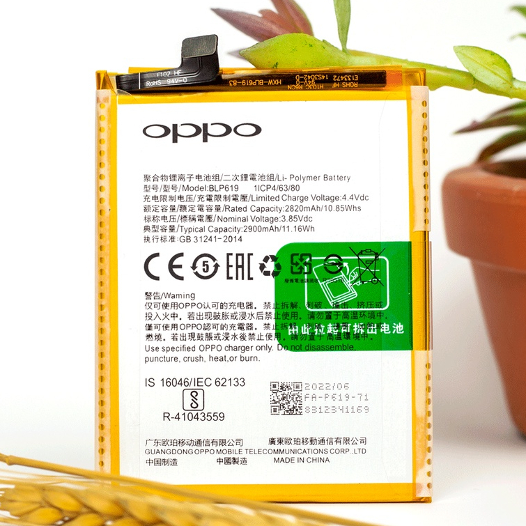 PIN OPPO A39 BLP 619 new zin hàng chuẩn