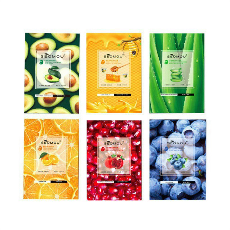 Combo 100 mặt nạ trái cây cấp ẩm dưỡng trắng, chống lão hóa, mờ thâm nội địa trung