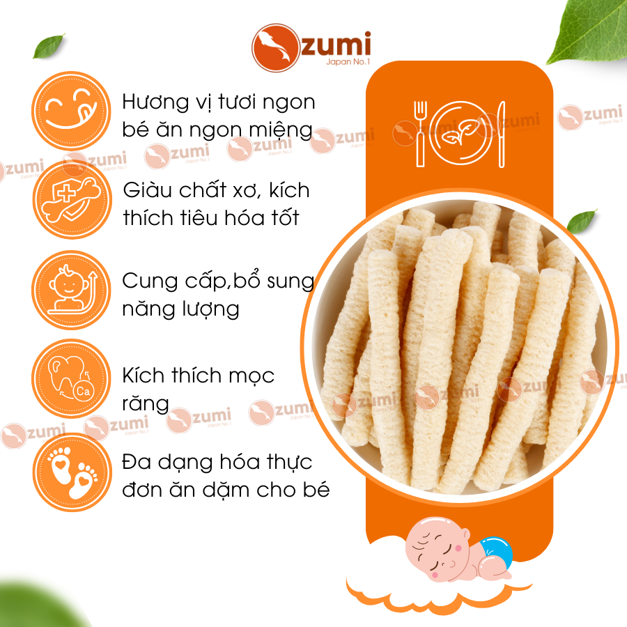Bánh Gạo Ăn Dặm Cho Bé Naku Nội Địa Nhật Chính Hãng Ryohin 6 Tháng 7 Tháng 8 Tháng 9 Tháng gói 20Gr