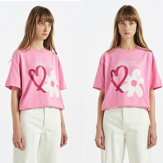 Áo thun nữ FALLETT FLOWER,form rộng vải cotton 100% cao cấp VNXK - GAHO STORE