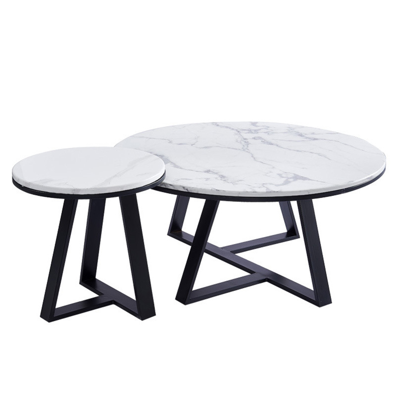 Bàn Trà Đôi, Bàn Sofa Mặt Đá Khung Thép Sang Trọng Nội Thất 3A Cao Cấp