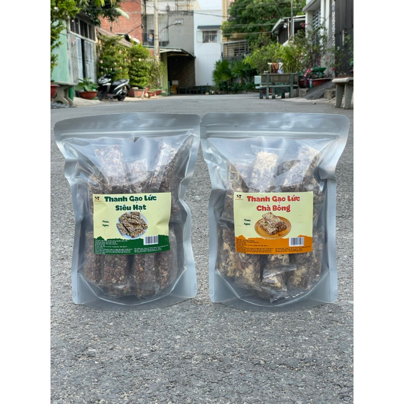 500g thanh gạo Lứt hạt chà bông