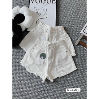 Quần jeans short cạp siêu cao