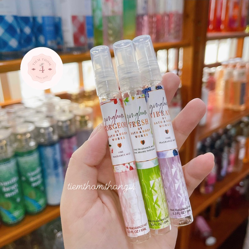 •𝐌𝐚̂̃𝐮 𝐜𝐡𝐢𝐞̂́𝐭 𝐁𝐨𝐝𝐲 𝐌𝐢𝐬𝐭 𝟏𝟎𝐦𝐥• Bath & Body Works - Sản phẩm dưỡng và xịt thơm toàn thân dành cho nam và nữ