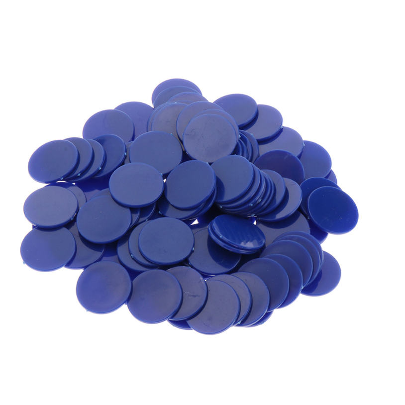 Xu Nhựa 25mm - 10 màu - Phụ Kiện Trò Chơi - 50 xu/1 gói