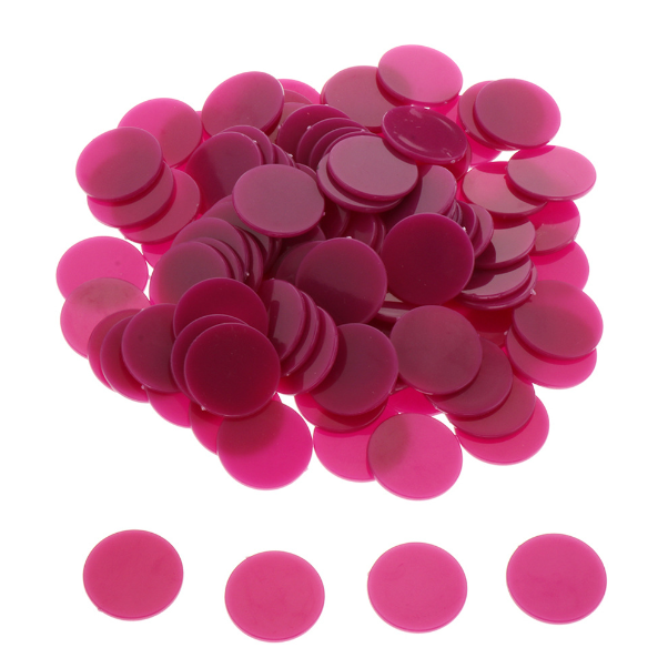 Xu Nhựa 25mm - 10 màu - Phụ Kiện Trò Chơi - 50 xu/1 gói