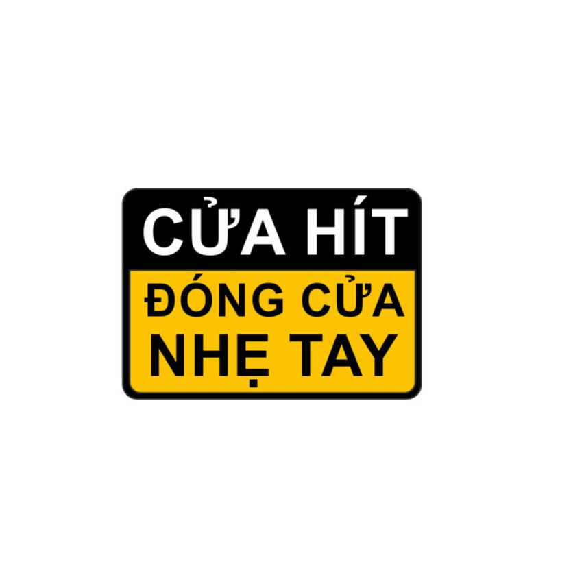 Miêng Dán Cảnh Báo Đóng Cửa Nhẹ Tay, Chống Nước, Chống Phai Màu, Không Để Lại Keo Khi Bóc