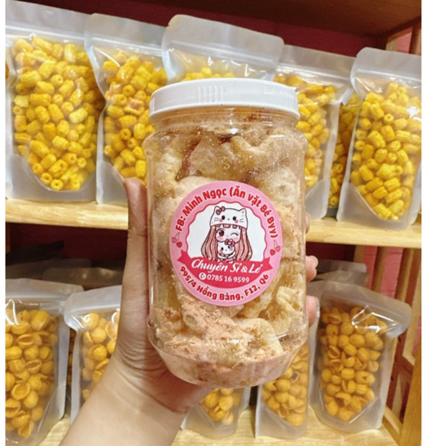 Da heo tỏi tẩm phômai chà bông HỦ NHỎ 100g